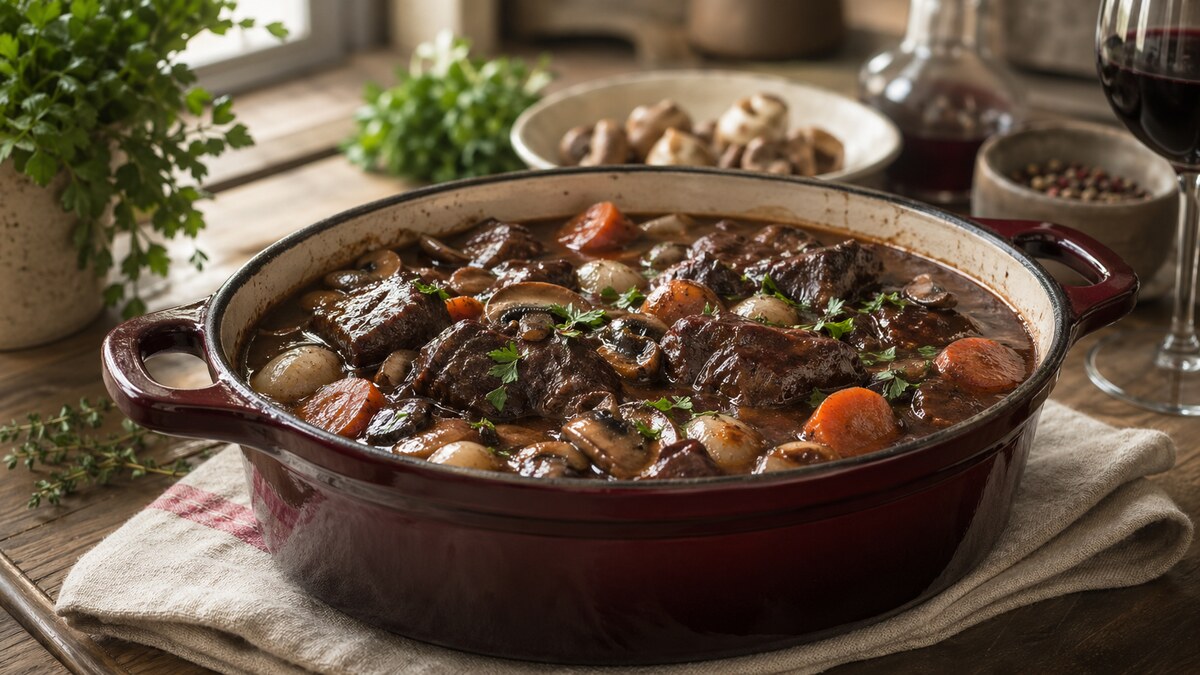 Boeuf bourguignon traditionnel