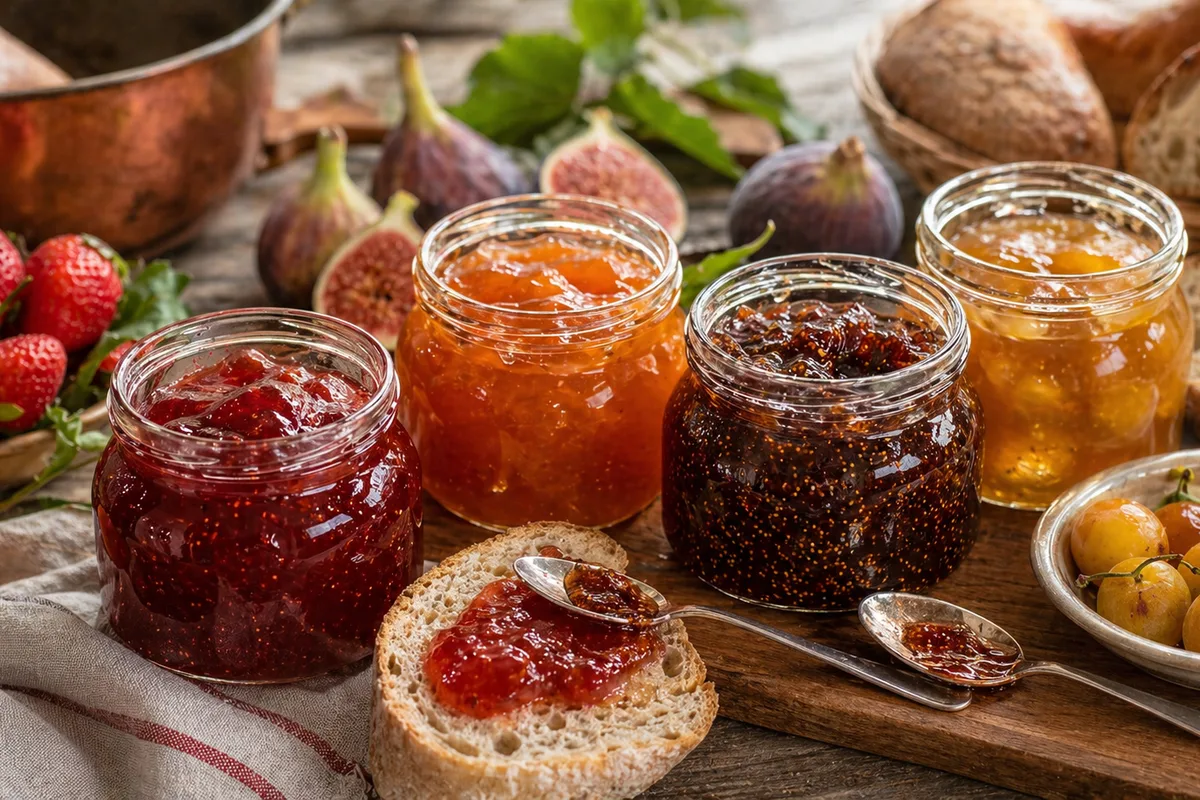 Préparation de Confitures artisanales françaises avec produits français