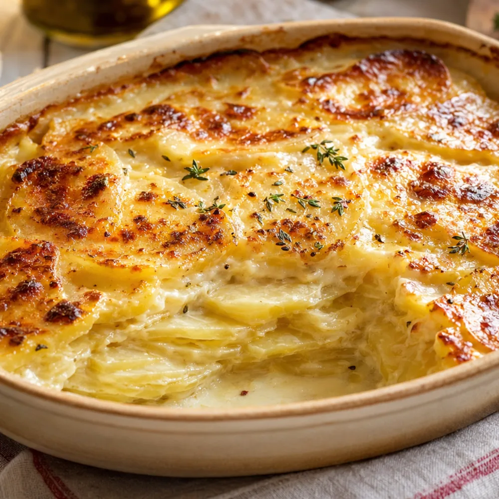 Détail gourmand de Gratin dauphinois crémeux