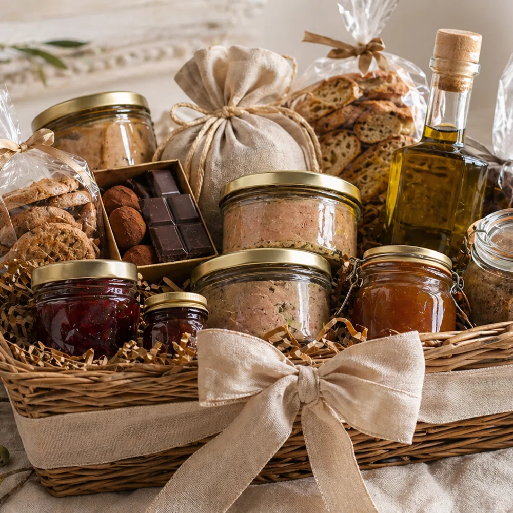 Détail de Paniers gourmands français Détail gourmand de Paniers gourmands français