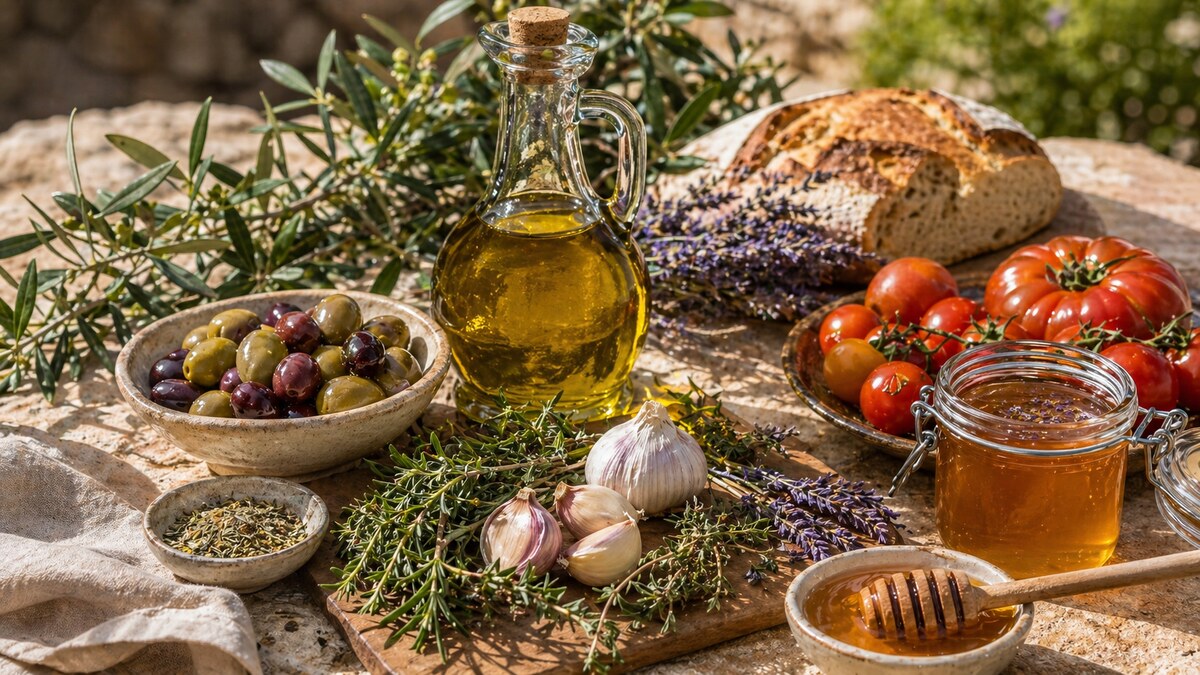 Produits du terroir illustré par produits du terroir de provence