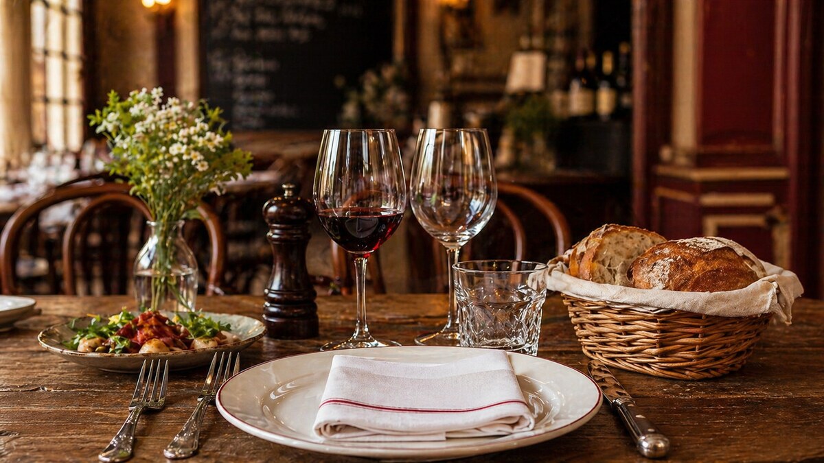 Restaurants traditionnels France servi dans une ambiance française chaleureuse