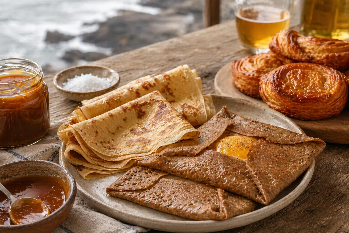 Préparation de Spécialités gourmandes de Bretagne avec produits français