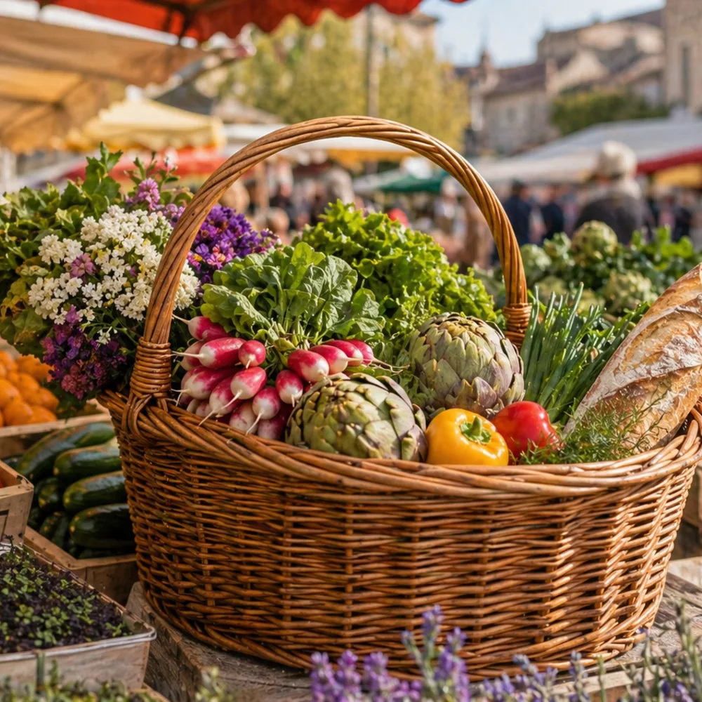 Détail de Visiter un marché français Détail gourmand de Visiter un marché français