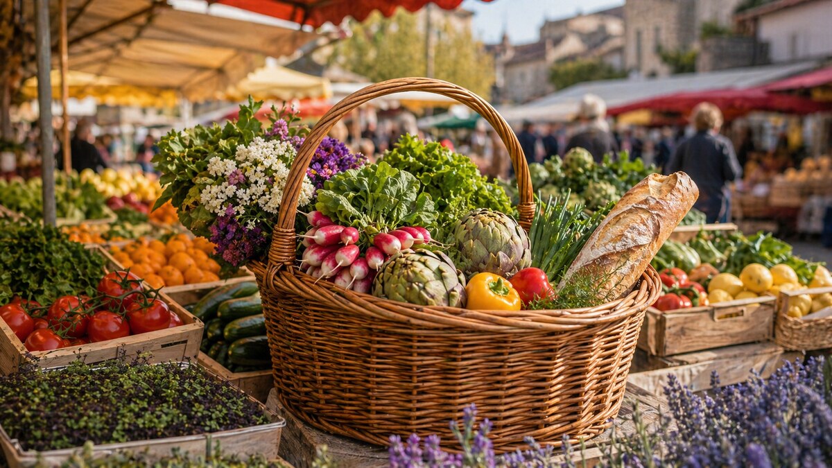 Visiter un marché français
