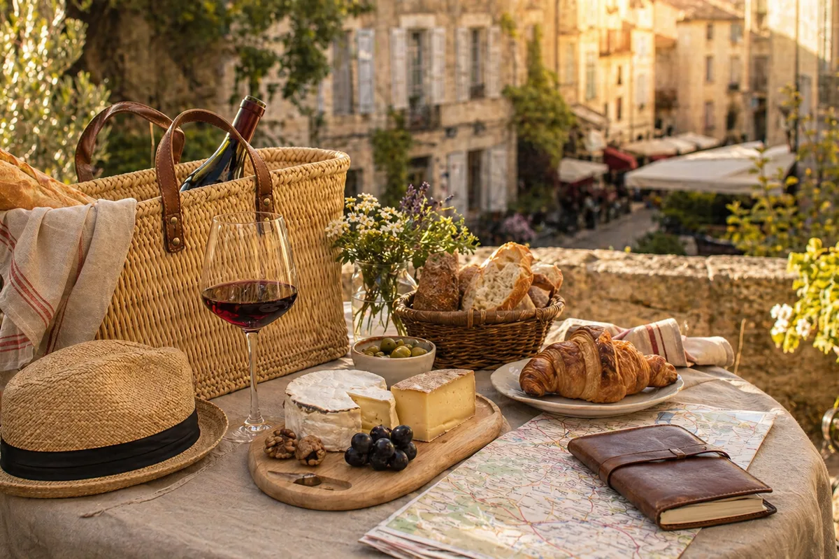 Week-end gourmand France en préparation Préparation de Week-end gourmand France avec produits français